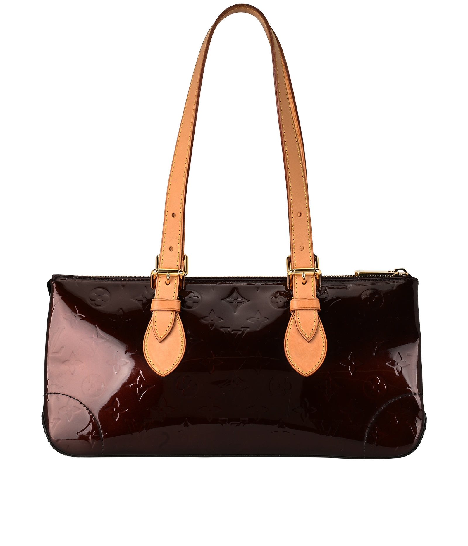 Rosewood Avenue, &pound;550, Handbags, Burgundy, Patent Leather, Back view